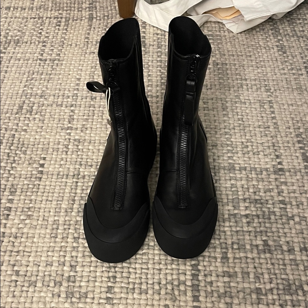 Emporio Armani Black Women's Leather Boots (new without tags)